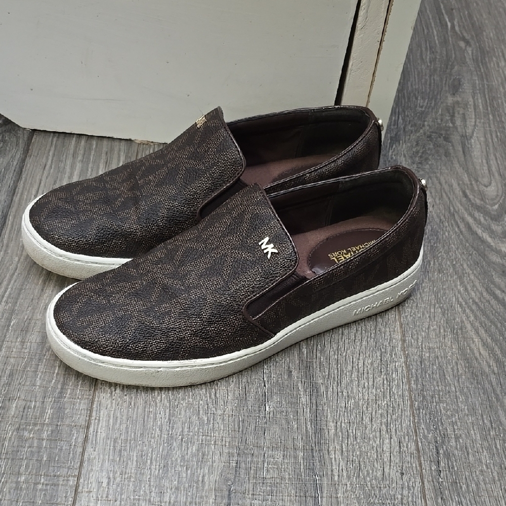 Michael Kors Brown Slip-On Shoes